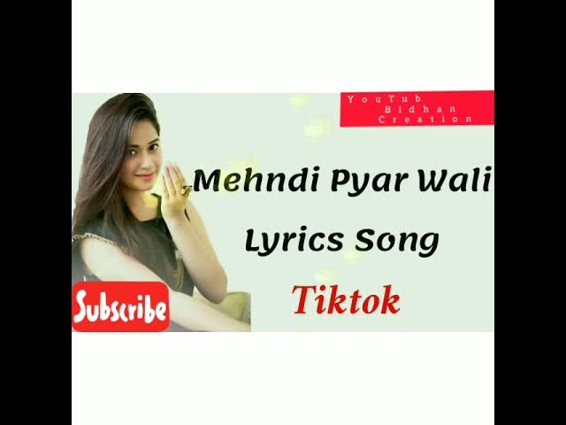 o mehndi pyar wali hathon pe lagao gi romantic song edit by:Bidhan