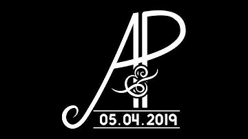 Custom animated wedding monogram by Projectorgram