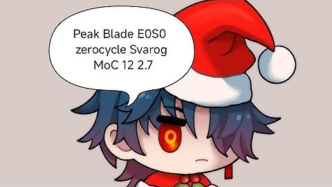 [ZEROCYCLE HSR 2.6/2.7] BLADE E0S0 ZEROCYCLE MOC 12 NODE 1 SVAROG(7 LIMITED COST)