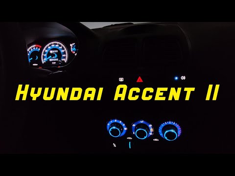 Переделка подсветки салона Hyundai Accent.