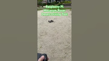 RaspberryPi Rover driving at desert Test