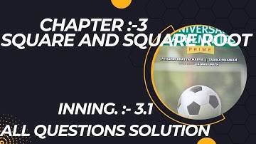 chapter 3 square and square root inning 3.1 all questions solution