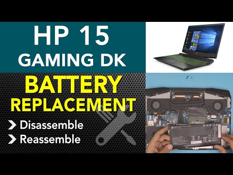 Замена аккумулятора HP Pavilion Gaming 15 Dk - xxx, пошаговая инструкция