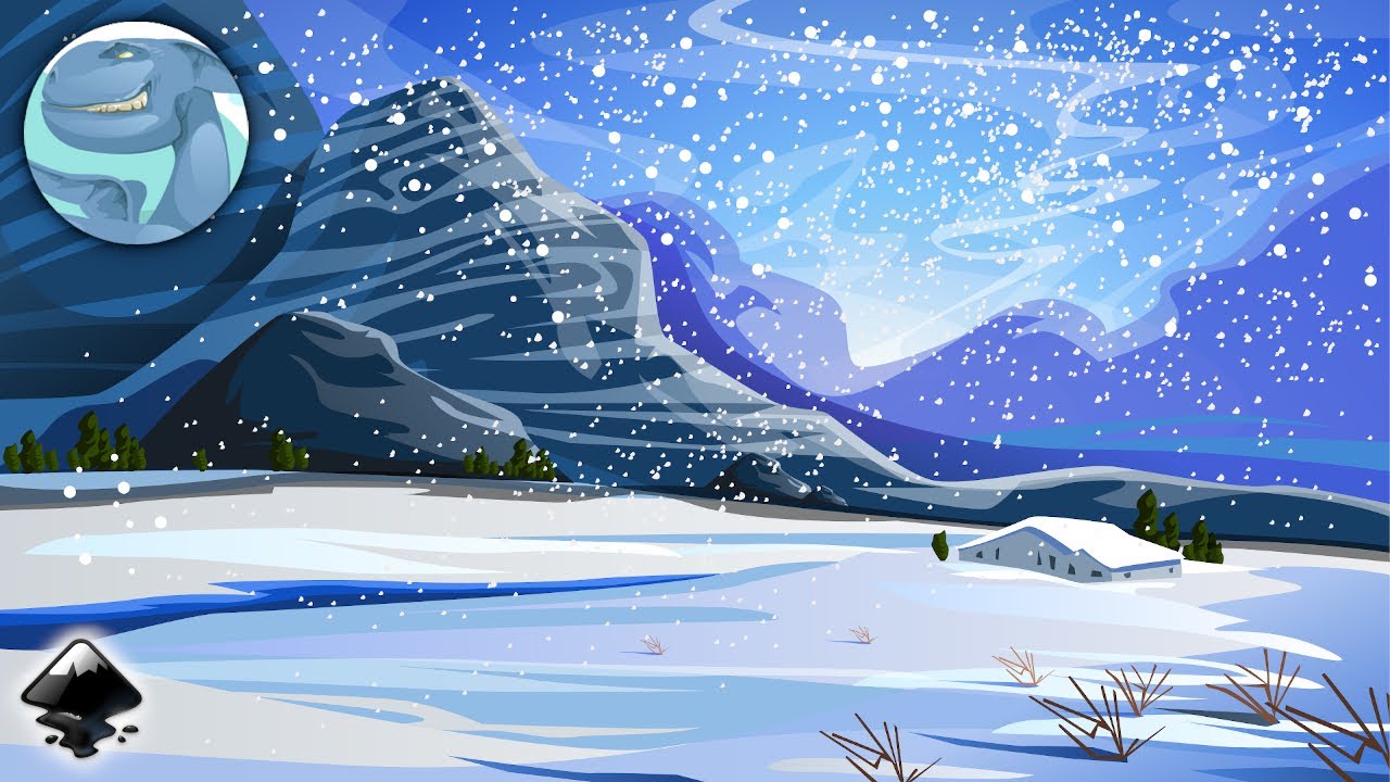 Download Winter landscape. Vector drawing with Inkscape. Drawing process. - YouTube