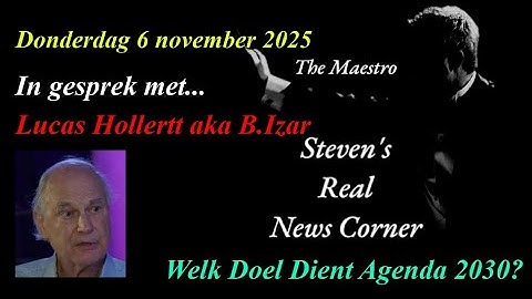 DONDERDAG 6 NOVEMBER 2025 - THE MAESTRO IN GESPREK MET LUCAS HOLLERTT (aka B.IZAR)