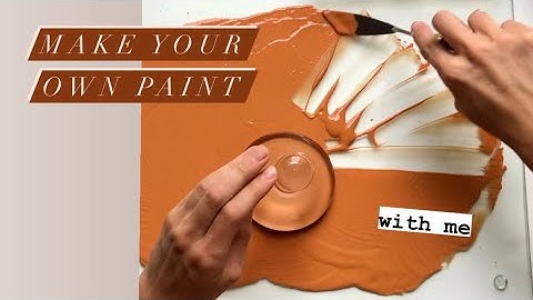 Make Your Own Paint with Me - from powdered pigments