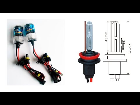 Проверка ксеноновых ламп H8 - H9 - H11 - PGJ19 2- 6000K- AMP