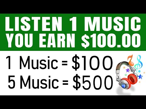 Make $500 Per Day LISTENING TO MUSIC! (FREE) - Make Money Online