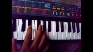 Video thumbnail of "Thalaivaa Yaar indha saalai oram little keyboard piano mode"