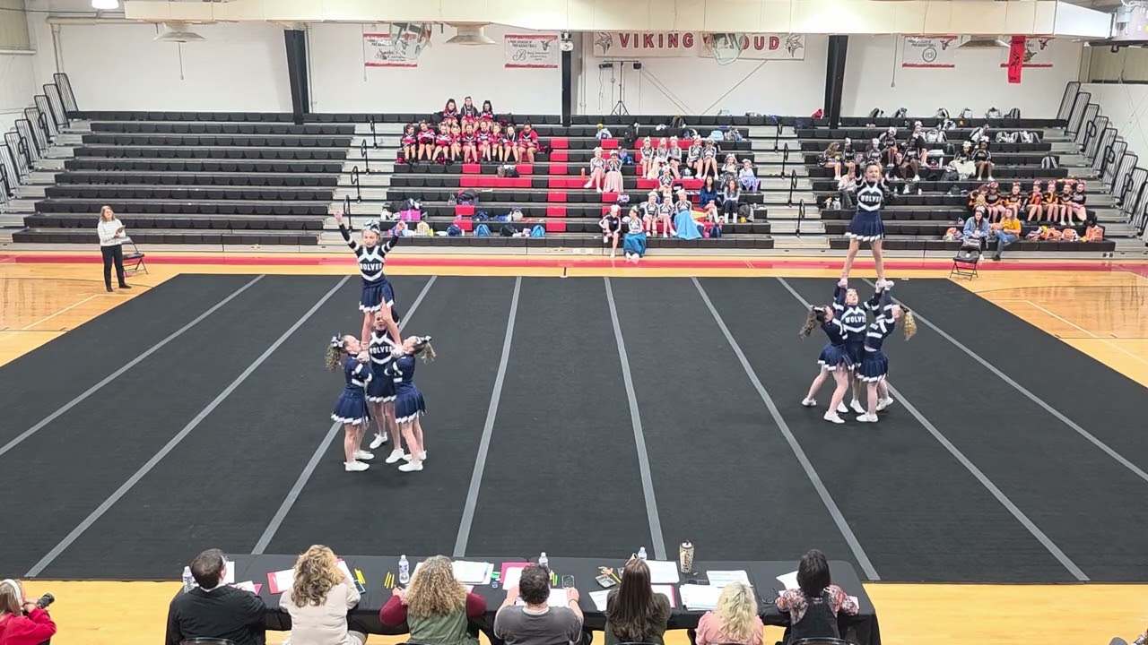 Warm Springs Middle School at Petersburg Pom Pom Cheer Competition 2026 🤍💙💛