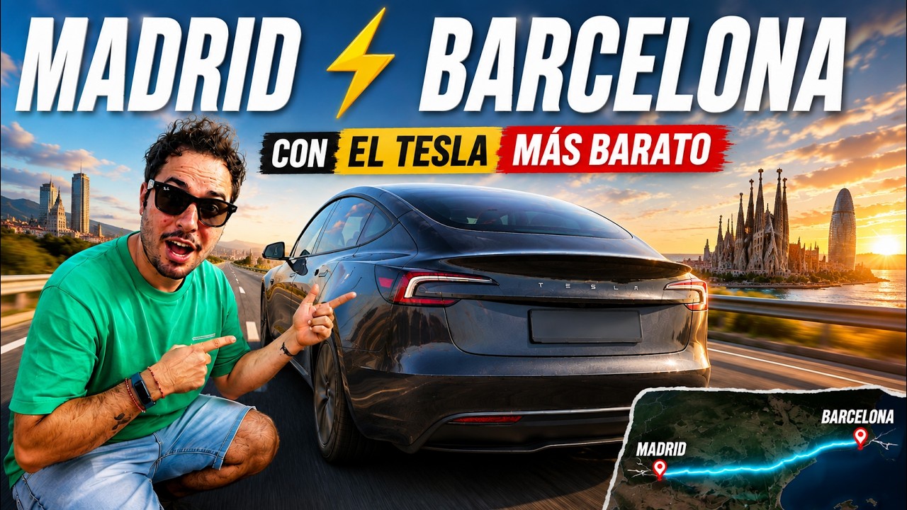 Puse a prueba el Tesla más barato: Madrid-Barcelona, ¿cuántas paradas necesité?