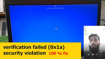 Verification Failed (0x1A) Security Violation