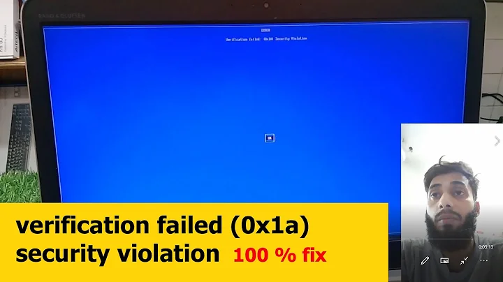 Verification Failed (0x1A) Security Violation