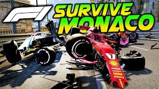 SURVIVE MONACO - Hardcore Extreme Damage Mod F1 Game Keyboard Challenge