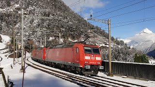 Gotthardbahn Teil 6 Winter 2016 in Göschenen und Wassen
