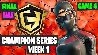 Fortnite FNCS Week 1 DUO NAE FINAL Game 4 Highlights - Fortnite Champion Series