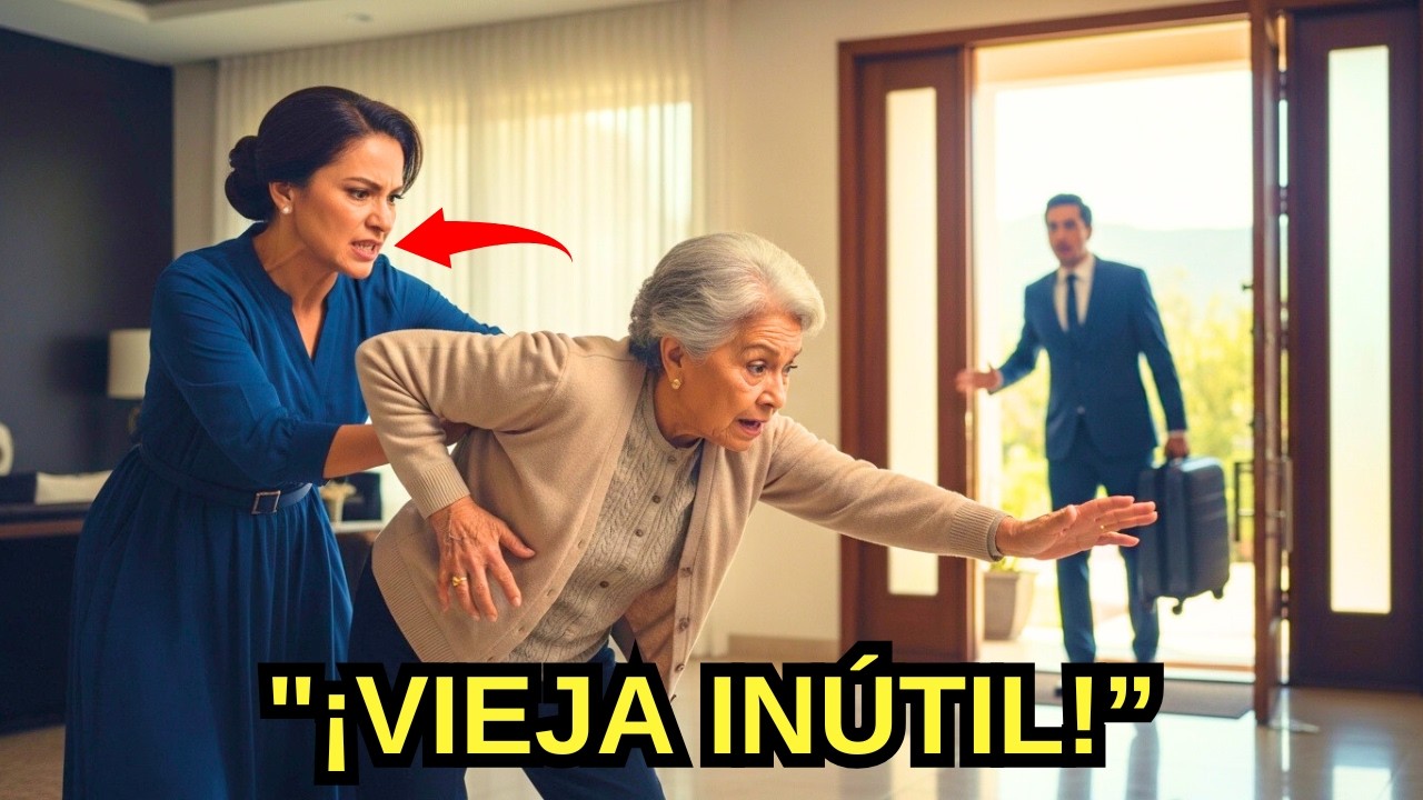 EL HIJO REGRESÓ ANTES DE TIEMPO — Y ENCONTRÓ A SU ESPOSA EMPUJANDO A SU MADRE CON ALZHEIMER