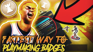 *EASIEST MOST FASTEST WAY TO GET PLAYMAKING BADGES NBA 2K20