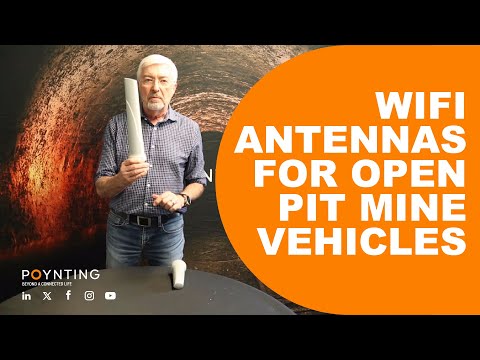 WIFI Antennas for open pit mining vehicles and moving equipment. OMNI-706 Dual Band Antenna for Open Pot Mines ...