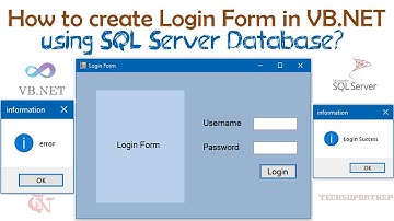 How to Create Login Form in VB.NET using SQL Server Database?