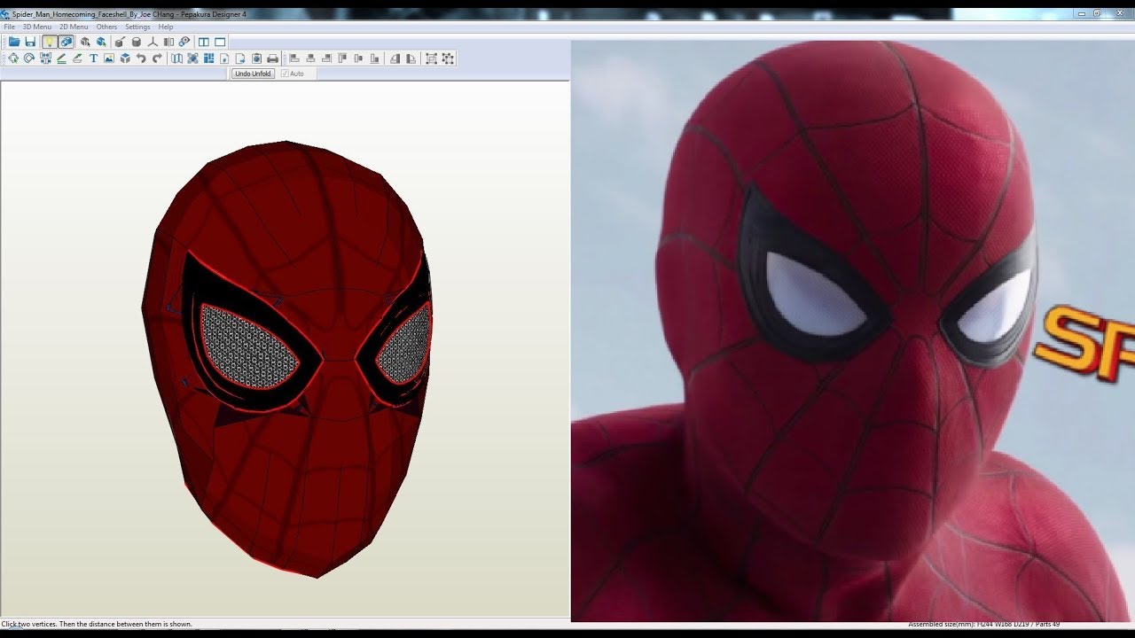 free pepakura spiderman file