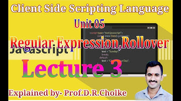 Unit 05 Regular Expression , Rollover and Frames_03