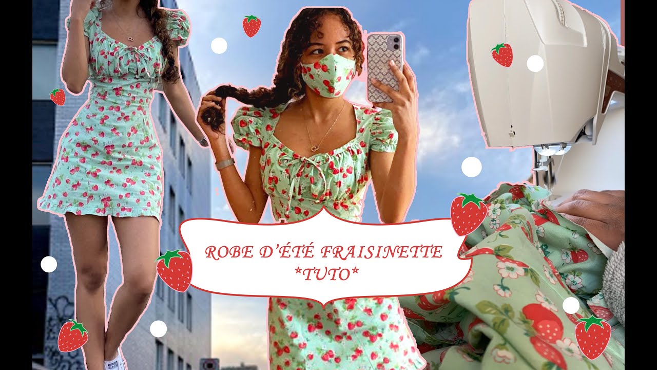 Petite Robe d'Été Avec Fraises - Tuto de couture