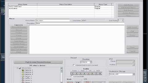 How to Set Up a Recording Macro using ViconNet Video Management Software