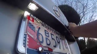 How to Install LED License Plate Bulbs Mercedes W204 CClass