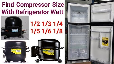 How to Find Refrigerator Compressor size with Refrigerator watt in Urdu/Hindi