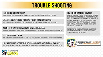 Xbox 360 - Master Mod Trouble Shooting - Controller Chaos