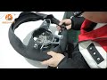 MEWANT---Volkswagen Golf 7 GTI Hand Stitch Car Steering Wheel Cover Installation