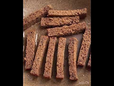 Чесночные гренки из Бородинского хлеба. - YouTube