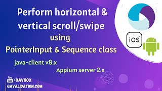 Appium Scroll/Swipe | Horizontal & Vertical | using PointerInput & Sequence class screenshot 5