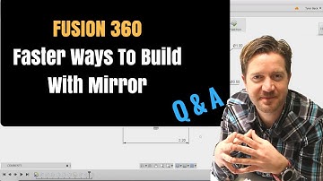Fusion 360 Mirror Sketch - Building Faster Models With Mirror