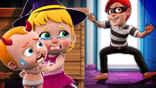 Mommy, Call The Police 👮 | Haloween Stranger | NEW ✨ Nursery Rhymes for Kids - PIB Family