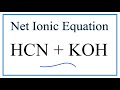 Net Ionic Equations and Electrolytes