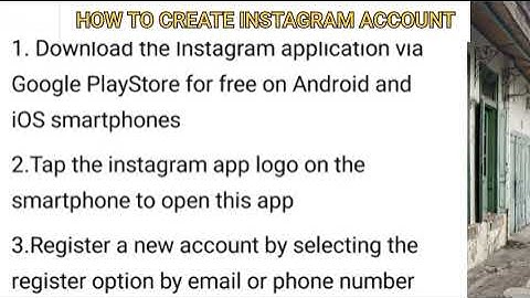 PROCEDURE TEXT || HOW TO CREATE INSTAGRAM ACCOUNT || AHMAD INDRA YUDA