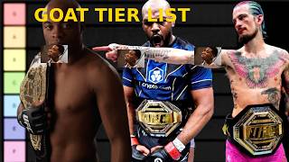 THIS UFC GOAT TIER LIST WILL RAGEBAIT YOU: ALL TIME GOATS