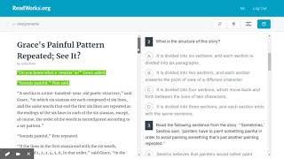 ReadWorks Passage Part III Responding to Multiple Choice Questions