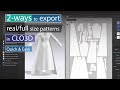 How to Export Real Full Size Patterns in CLO3D