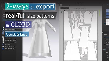 How to Export Real Full Size Patterns in CLO