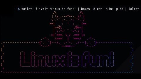 Customize Terminal Using Figlet and Toilet | 2020 | Devil Emox