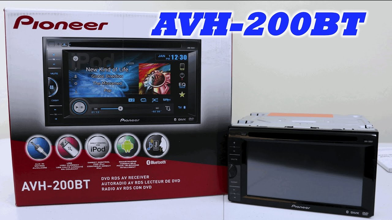 Pioneer Avh-200bt In-dash Dvd Receiver - First Look