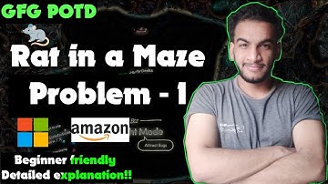 Rat in a Maze Problem - I | gfg potd | 30-07-24 | GFG Problem of the day