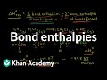 Bond enthalpies | Thermodynamics | AP Chemistry | Khan Academy