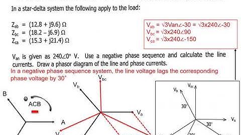 Unbalanced 3-phase Delta Loads