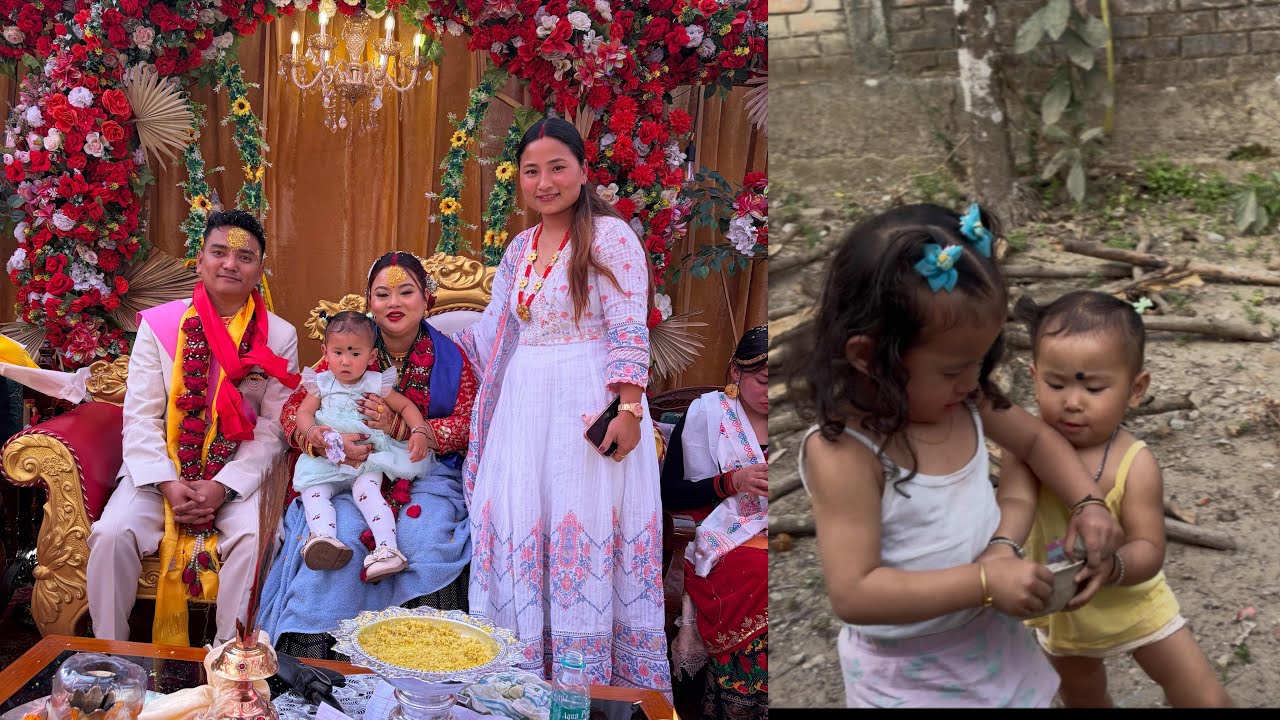 Congratulations 🥳!! Happy married life,Wedding vlog🥰|| Didi baini ko fight 😥