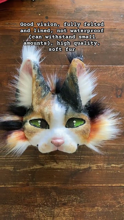 For sale on my Etsy! Link comments (I’m not a #therian btw) #calico #cat #etsy #smallbusiness #mask