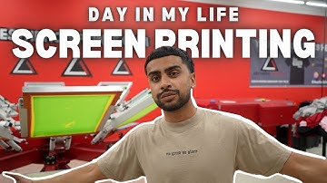 A Realistic Day In My Life Running A SCREEN PRINTING BUSINESS